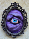 Creeper Peeper – Hand Sculpted Polymer Clay Wall Art 13 x 10 cm